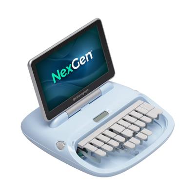 45157_Stenographer Machine Blue Gray FrontRt.jpg