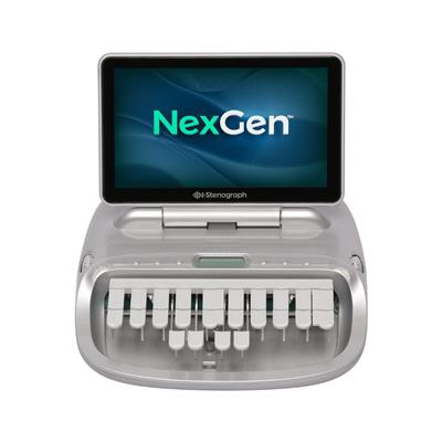 45159_Stenographer Machine Silver Gray Front.jpg